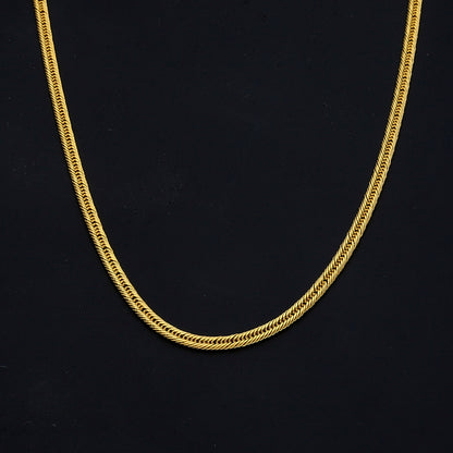 Gold Smooth Link Chain 21KT - FKJCN21KM11581