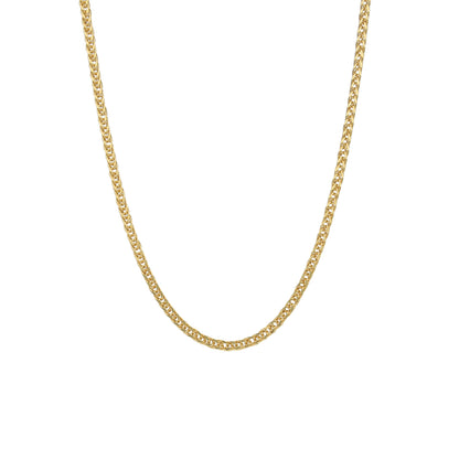 Gold Wheat Link Chain 21KT - FKJCN21KM11589