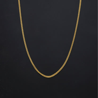 Gold Wheat Link Chain 21KT - FKJCN21KM11589