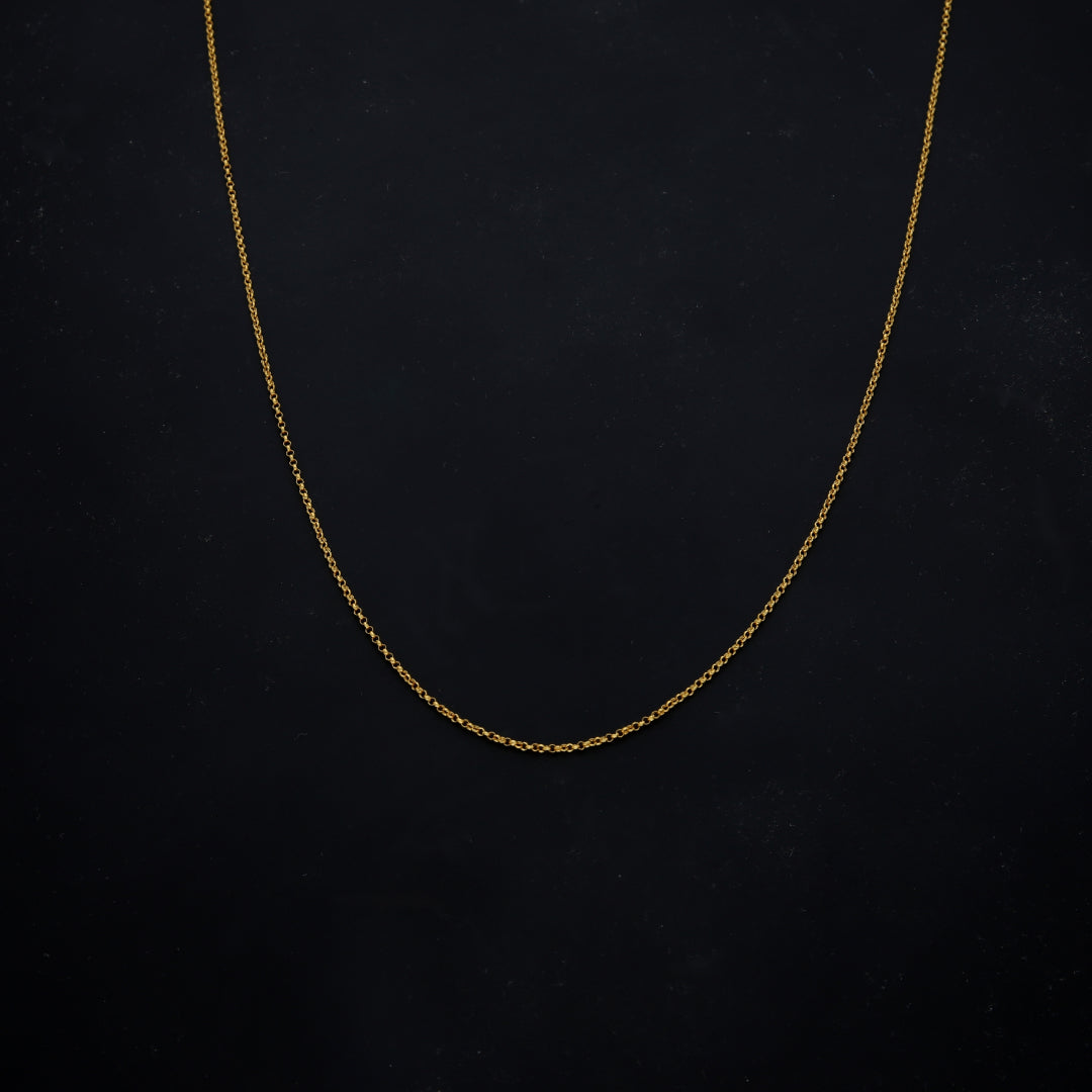 Gold Inter-Link Chain 21KT - FKJCN21KM11689