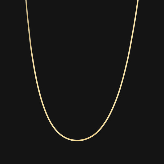 Gold Boxy Chain 21KT - FKJCN21KM11692