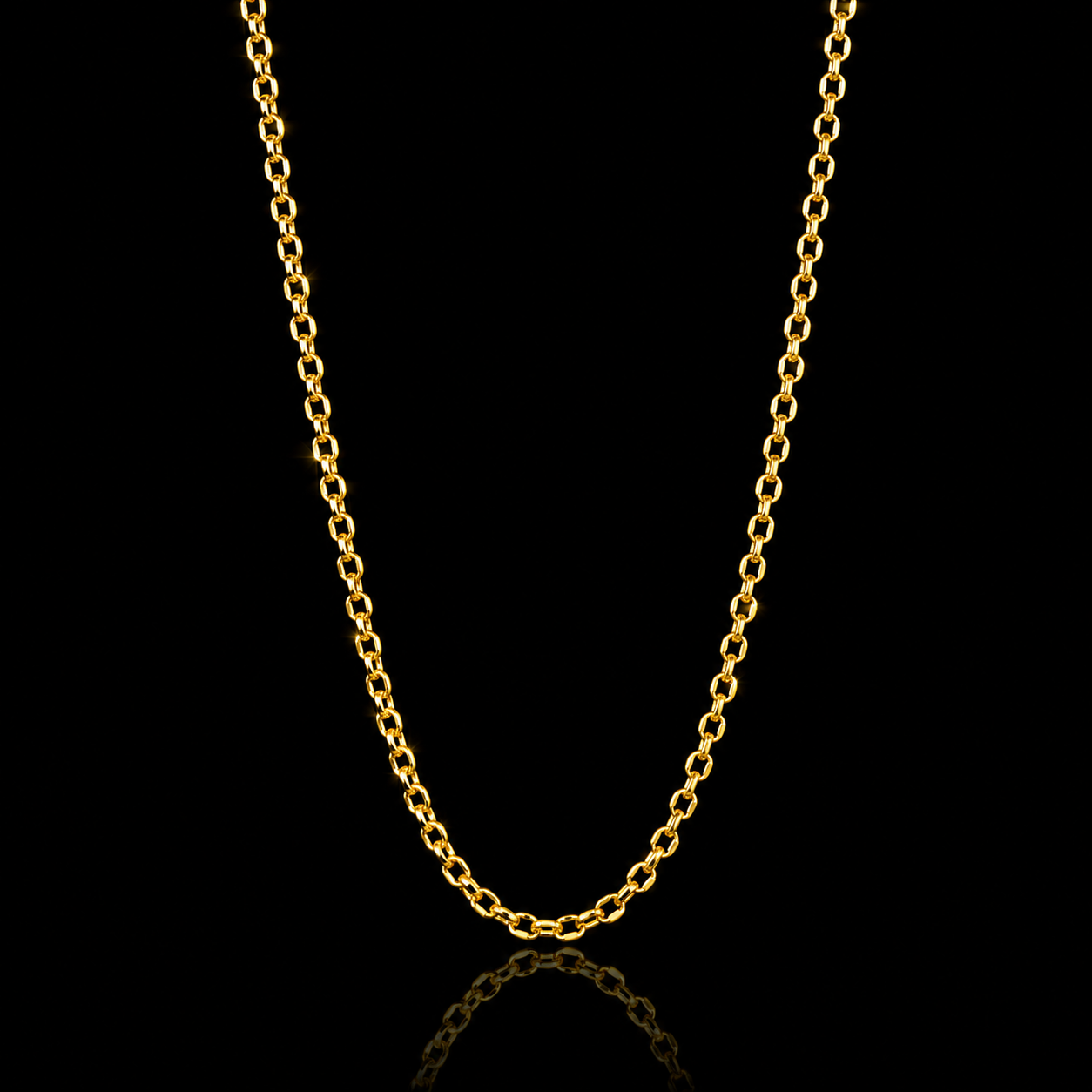 Gold Cable Chain 21KT - FKJCN21KM12221
