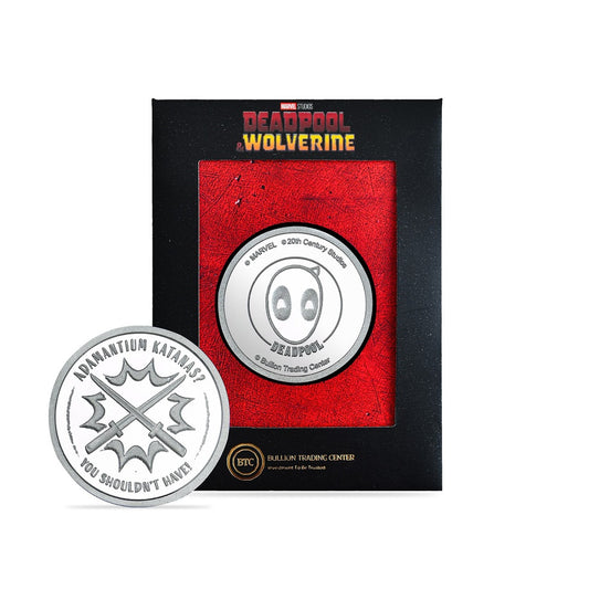 Disney 50 Grams Deadpool Silver Coin BTC 999.0 Silver - FKJCONSL6730