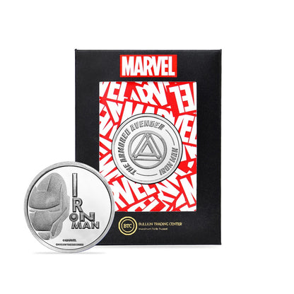 Disney 50 Grams Iron Man Silver Coin BTC 999.0 Silver - FKJCONSL6731