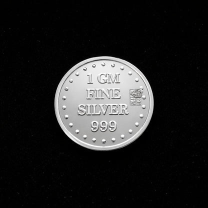 FK Jewellers 1 Gram Silver Coin in 999 Silver - FKJCONSL6896