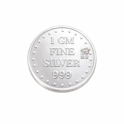 FK Jewellers 1 Gram Silver Coin in 999 Silver - FKJCONSL6896
