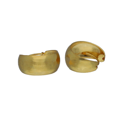 Gold Bold Hoop Earrings 21KT - FKJERN21KM11273