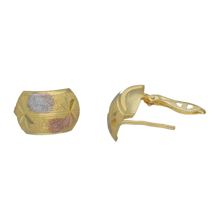 Gold Dual Tone Earrings 21KT - FKJERN21KM11372