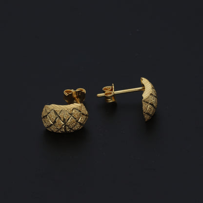 Gold Classic Earrings 21KT - FKJERN21KM11386