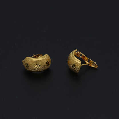 Gold Everyday Earrings 21KT - FKJERN21KM11388