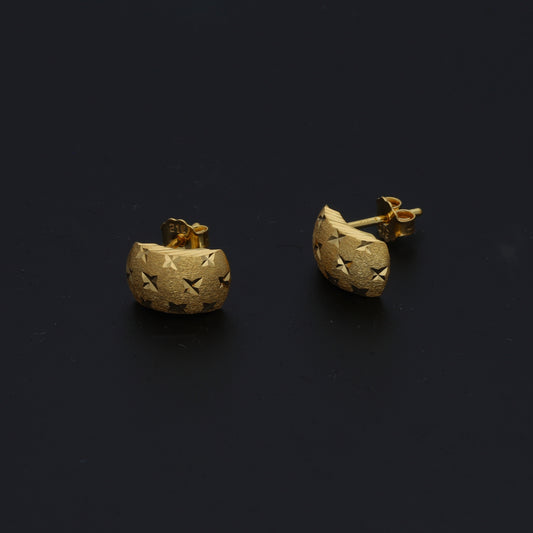 Gold Elegant Earrings 21KT - FKJERN21KM11389