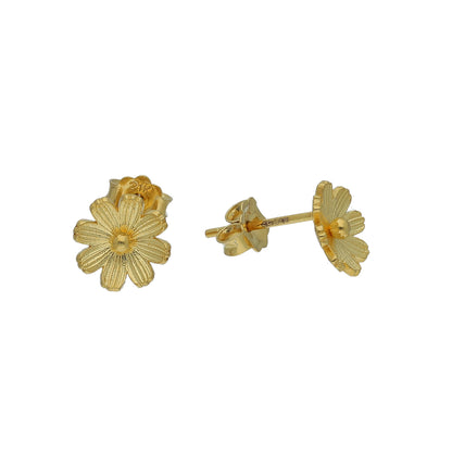 Gold Shine Flower Earrings 21KT - FKJERN21KM11391