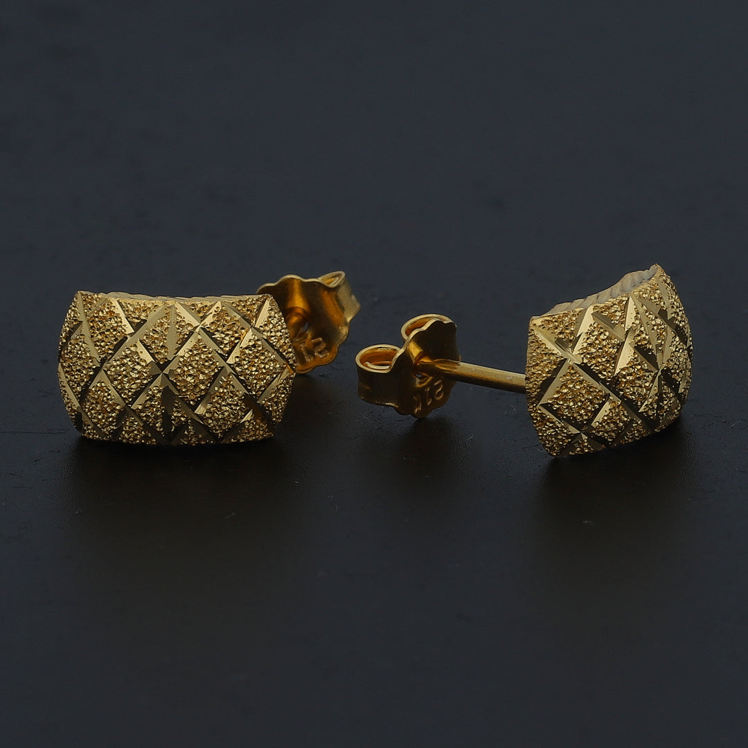 Gold Designer Earrings 21KT - FKJERN21KM11407