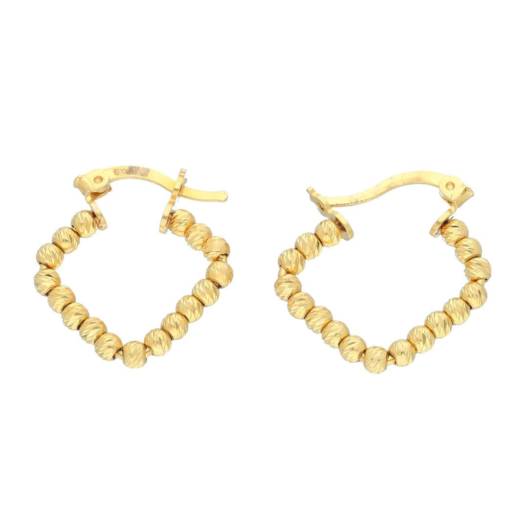 Gold Quad Hoop Earrings 21KT - FKJERN21KM11727