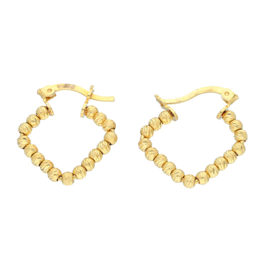 Gold Quad Hoop Earrings 21KT - FKJERN21KM11727