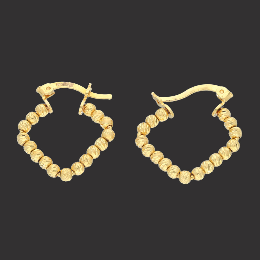 Gold Quad Hoop Earrings 21KT - FKJERN21KM11727
