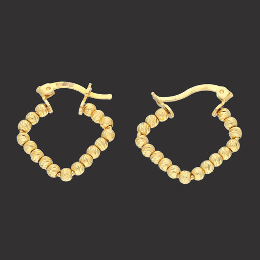 Gold Quad Hoop Earrings 21KT - FKJERN21KM11727