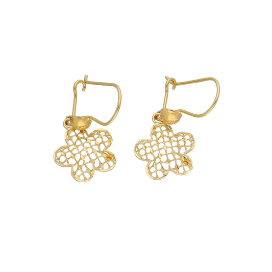 Gold Turkish Design Earrings 21KT - FKJERN21KM11805