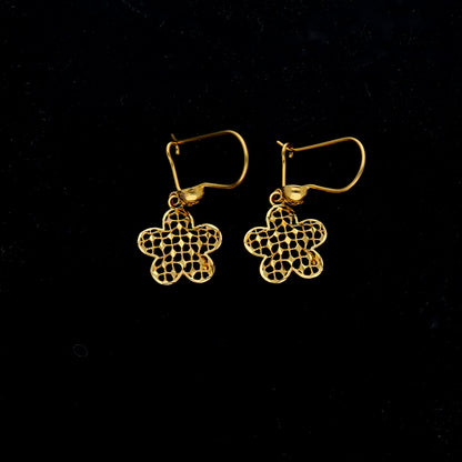 Gold Turkish Design Earrings 21KT - FKJERN21KM11805