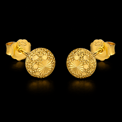 Gold Classic Earrings 21KT - FKJERN21KM12076
