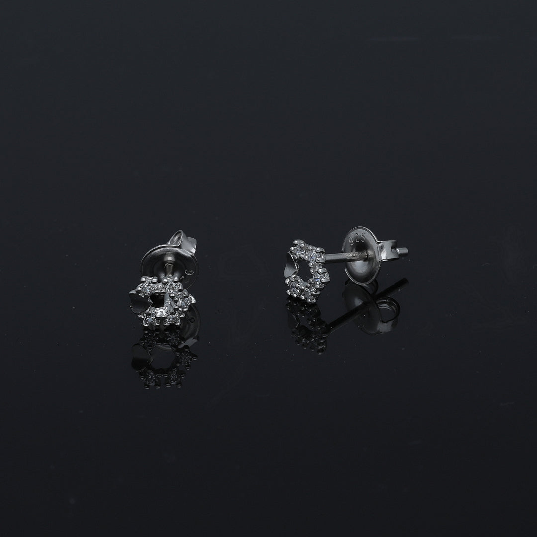 Sterling Silver 925 Open Circle Earrings - FKJERNSL11105