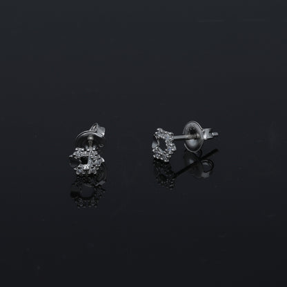 Sterling Silver 925 Open Circle Earrings - FKJERNSL11105