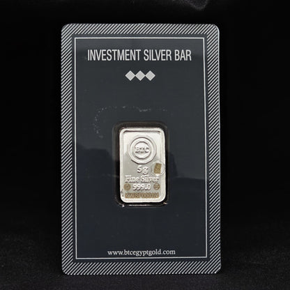 BTC 5 Grams Silver Bar in 999 Silver – FKJGBRSL6631