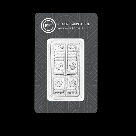 BTC 50 Grams Bab Al Kaaba Silver Bar in 999 Silver – FKJGBRSL6633