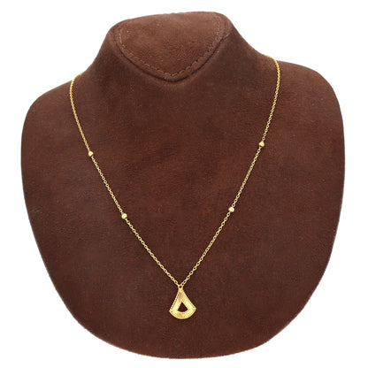 Gold Aura Teardrop Necklace 21KT - FKJNKL21KM10911