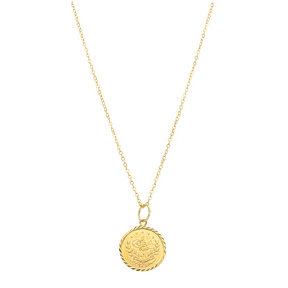 Gold Turkish Lira Necklace 21KT - FKJNKL21KM11318