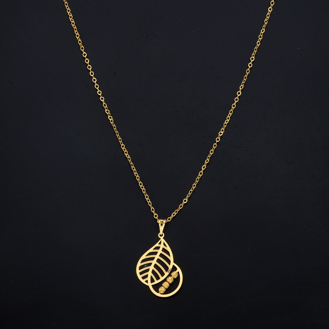 Gold Aureleaf Necklace 21KT - FKJNKL21KM11347