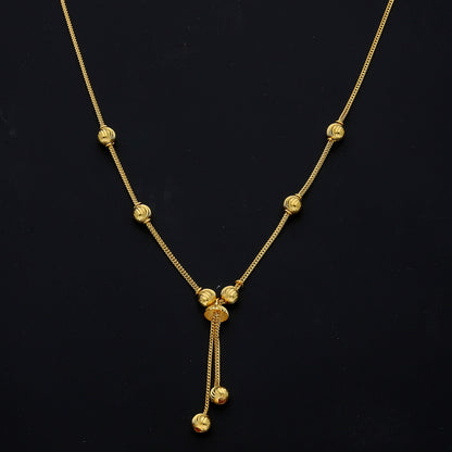 Gold Classic Necklace 21KT - FKJNKL21KM11612