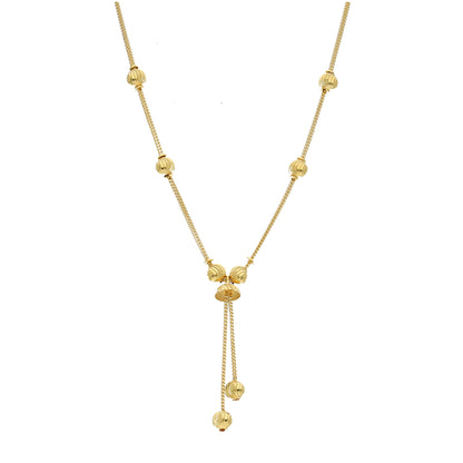 Gold Classic Necklace 21KT - FKJNKL21KM11612