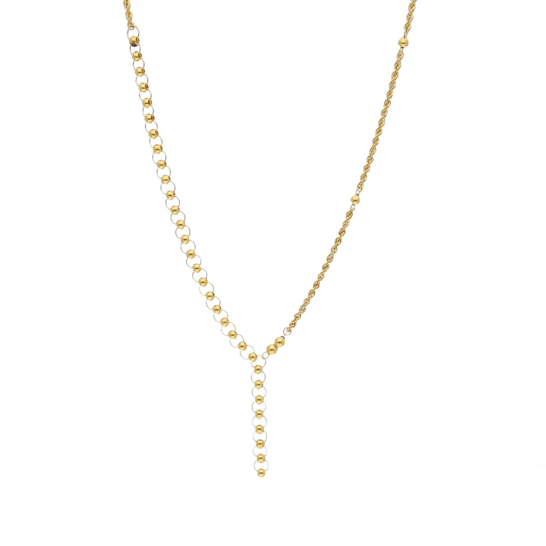 Gold Classic Necklace 21KT - FKJNKL21KM11613