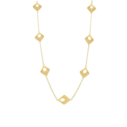 Gold Classic Turkish Necklace 21KT - FKJNKL21KM11801