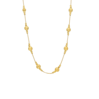 Gold Classic Beads Chain 21KT - FKJCN21KM11804