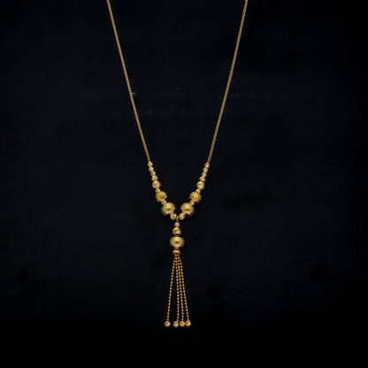 Gold Traditional Necklace 21KT - FKJNKL21KM11869