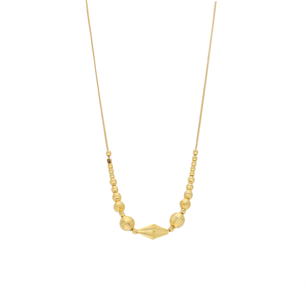 Gold Classic Necklace 21KT - FKJNKL21KM12004