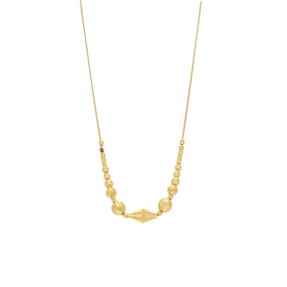 Gold Classic Necklace 21KT - FKJNKL21KM12004