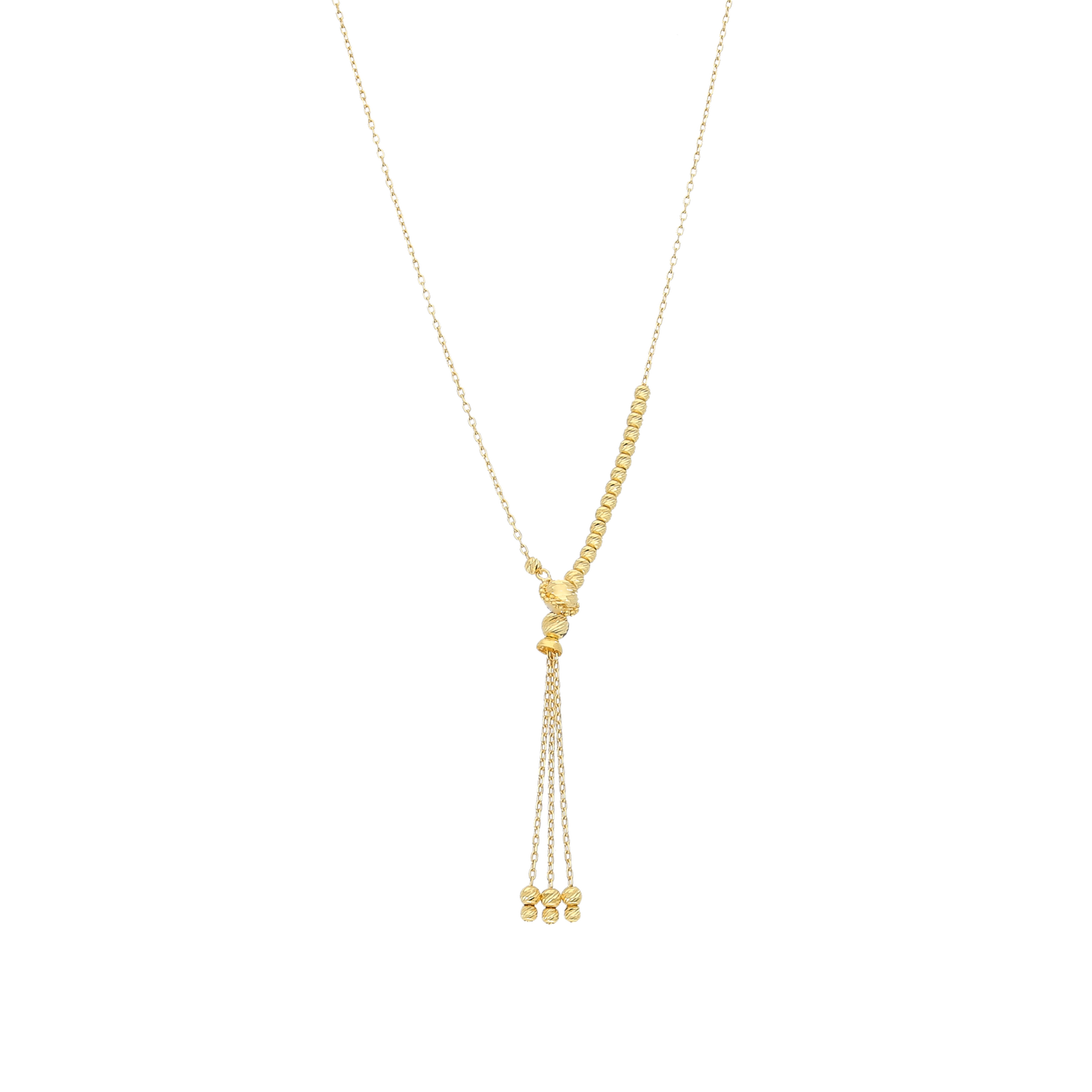 Gold Tassel Necklace 21KT - FKJNKL21KM12007