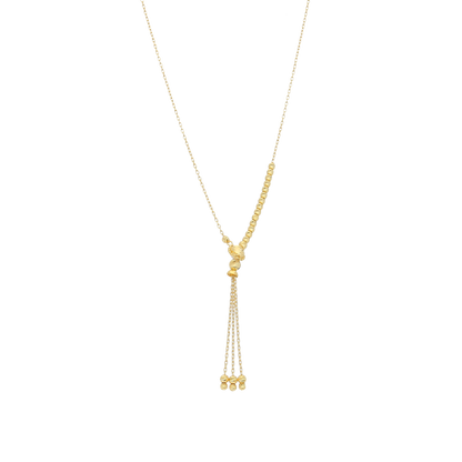 Gold Tassel Necklace 21KT - FKJNKL21KM12007