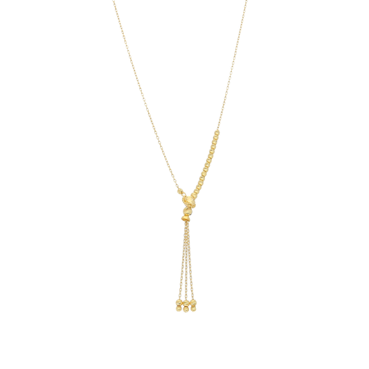Gold Tassel Necklace 21KT - FKJNKL21KM12007