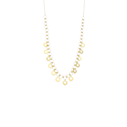 Gold Elegant Necklace 21KT - FKJNKL21KM12013