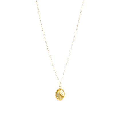 Gold Necklace (Chain with Turkish Design Pendant) 21KT - FKJNKL21KM12036