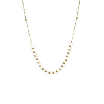 Gold Minimalist Necklace 21KT - FKJNKL21KM12040