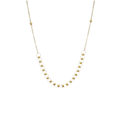 Gold Minimalist Necklace 21KT - FKJNKL21KM12040