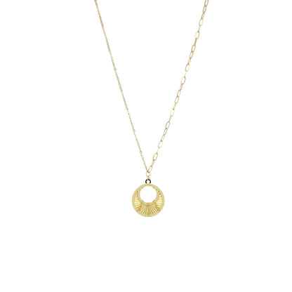 Gold Minimalist Necklace 21KT - FKJNKL21KM12041