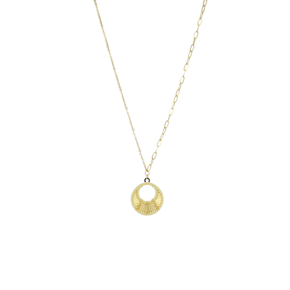 Gold Minimalist Necklace 21KT - FKJNKL21KM12041