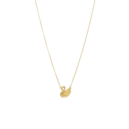 Gold Swan Necklace 21KT - FKJNKL21KM12045