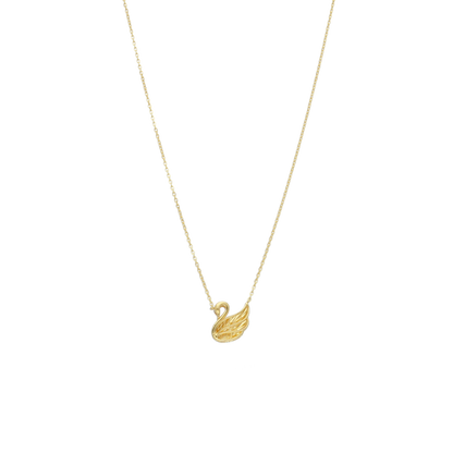 Gold Swan Necklace 21KT - FKJNKL21KM12045